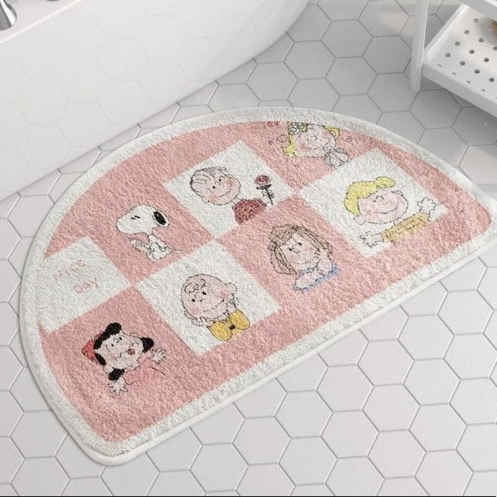 Peanuts snoopy Charlie Brown Lucy Linus bathroom floor bedroom carpet rug mat